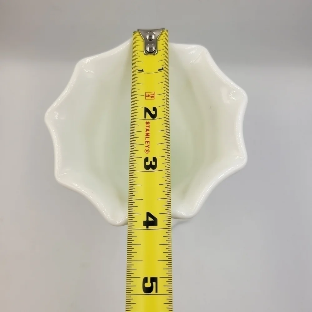 Westmoreland Milk Glass Hand Painted Grape Fluted Vase/ Vintage Milk Glass Vase